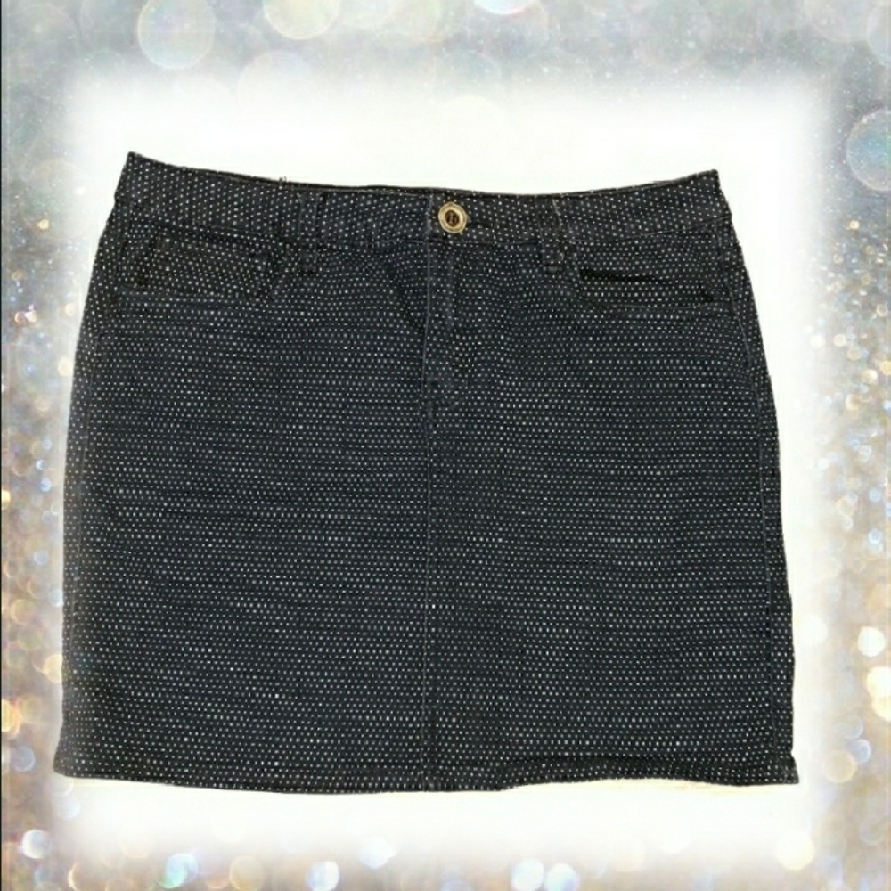 EARL JEANS WOMENS DARK BLUE JEANS POLKA DOT SKIRTS